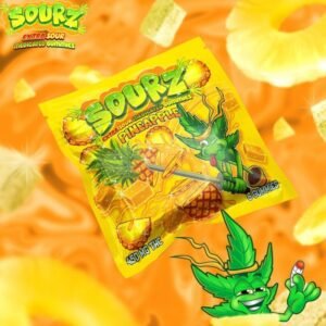 SOURZ EDIBLES PINEAPPLE LIQUID DIAMONDS GUMMIES