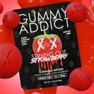 GUMMY ADDICT STRUN OUT STRAWBERRY GUMMIES