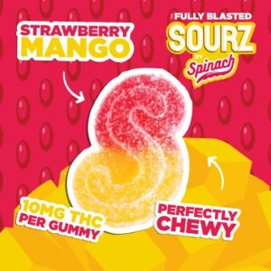 SOURZ STRAWBERRY MANGO GUMMIES