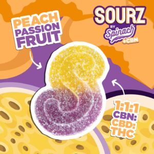 SOURZ PEACH PASSIONFRUIT GUMMIES