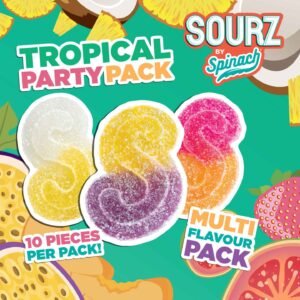 SOURZ TROPICAL PARTY PACK GUMMIES